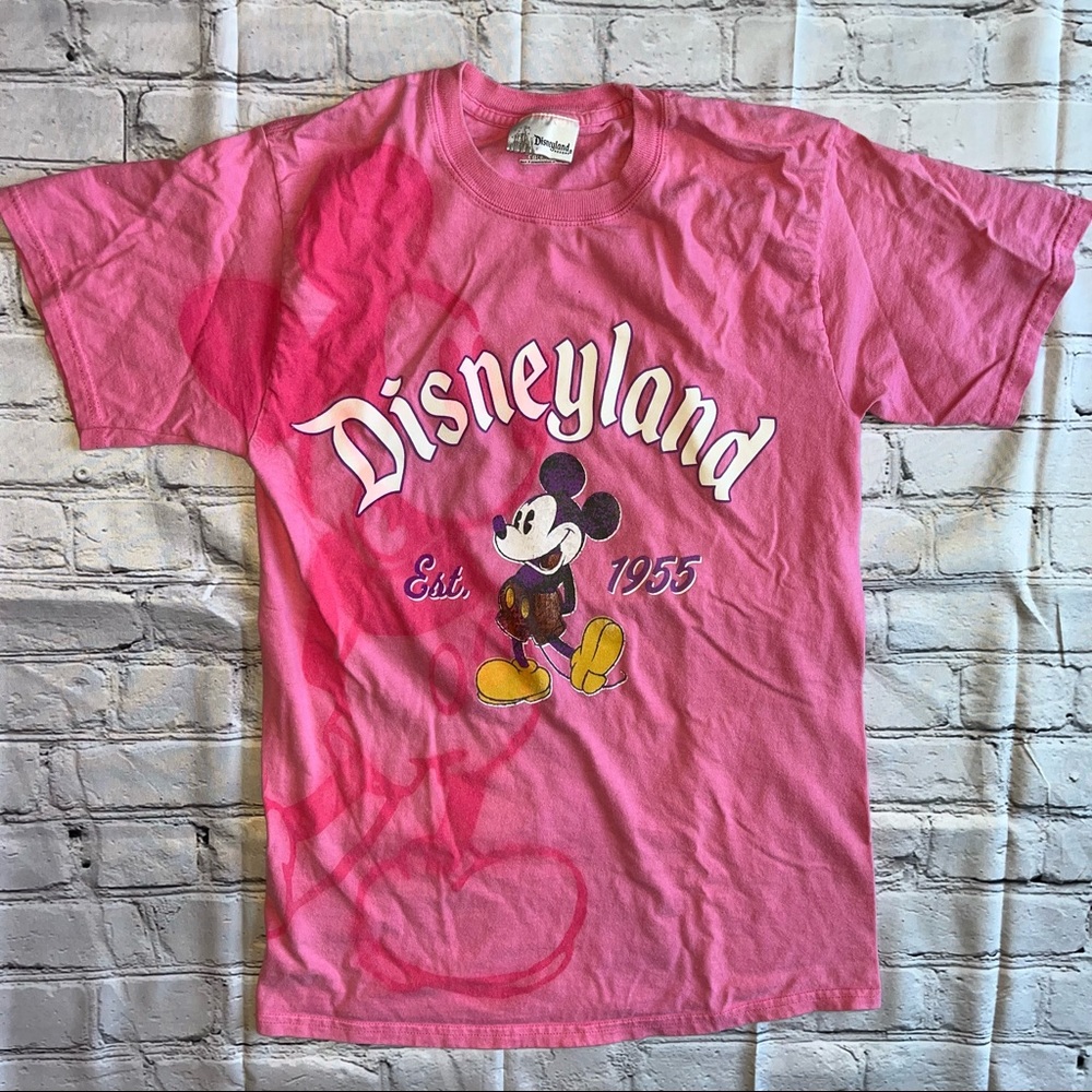 Disneyland pink Mickey Mouse T-shirt Resort Beefy T Small 34-36